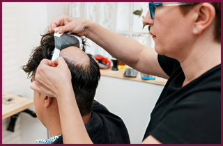 Hair  patch Fully Taping Services